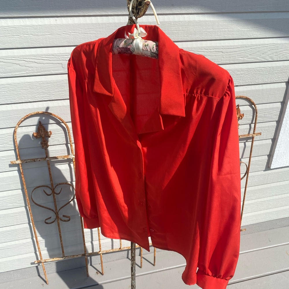 Vintage Leemar button front blouse